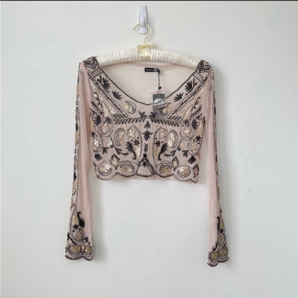 Sequin beaded top